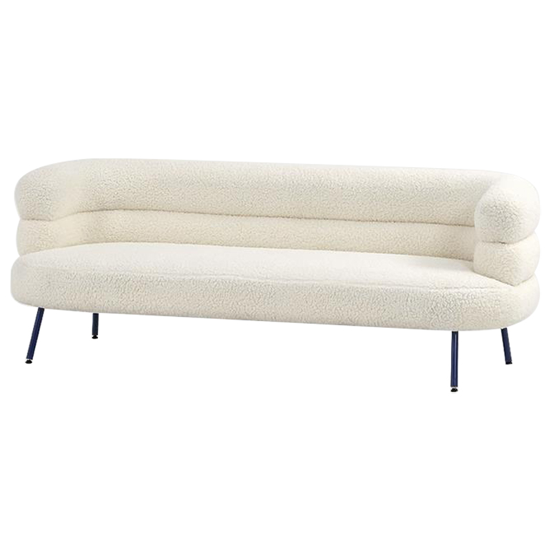 Диван Boyle White Boucle Sofa Белый Черный в Нижнем Новгороде | Loft Concept 