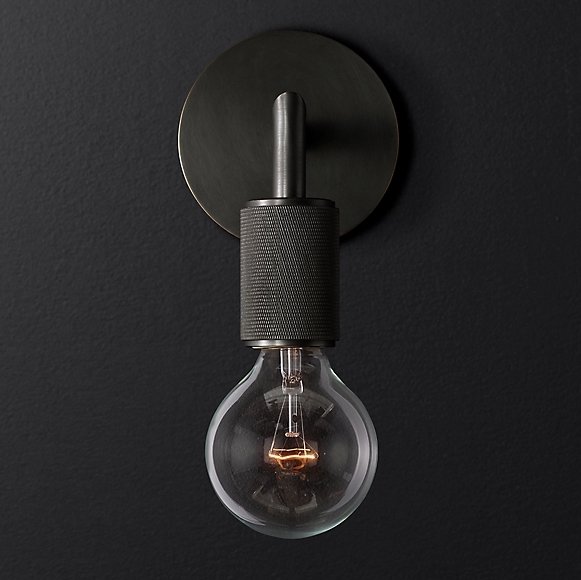 Бра RH Utilitaire Single Sconce Black Темная бронза в Нижнем Новгороде | Loft Concept 