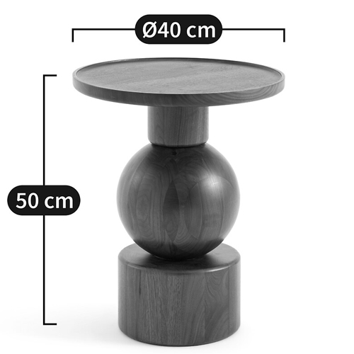 Приставной столик из массива Kobe Dark Wooden Side Table в Нижнем Новгороде