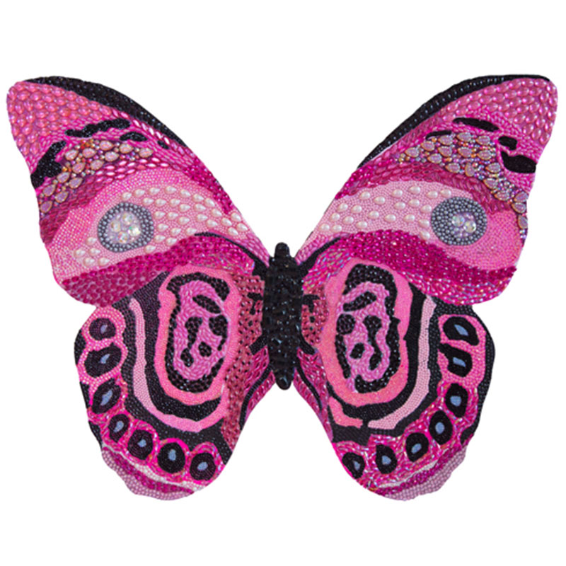 Картина “Pink and Black Bedazzled Butterfly Cut Out” Мульти в Нижнем Новгороде | Loft Concept 