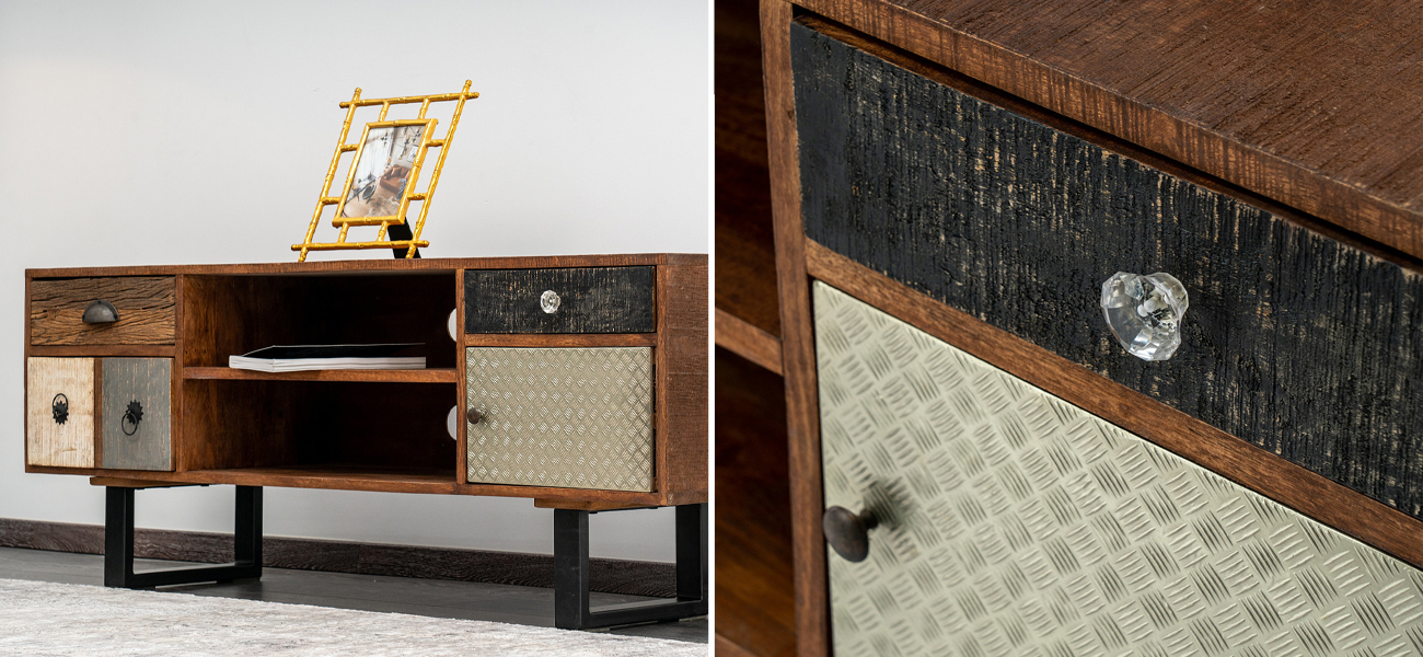 ТВ-тумба из натурального дерева Handmade Wooden - фото №1