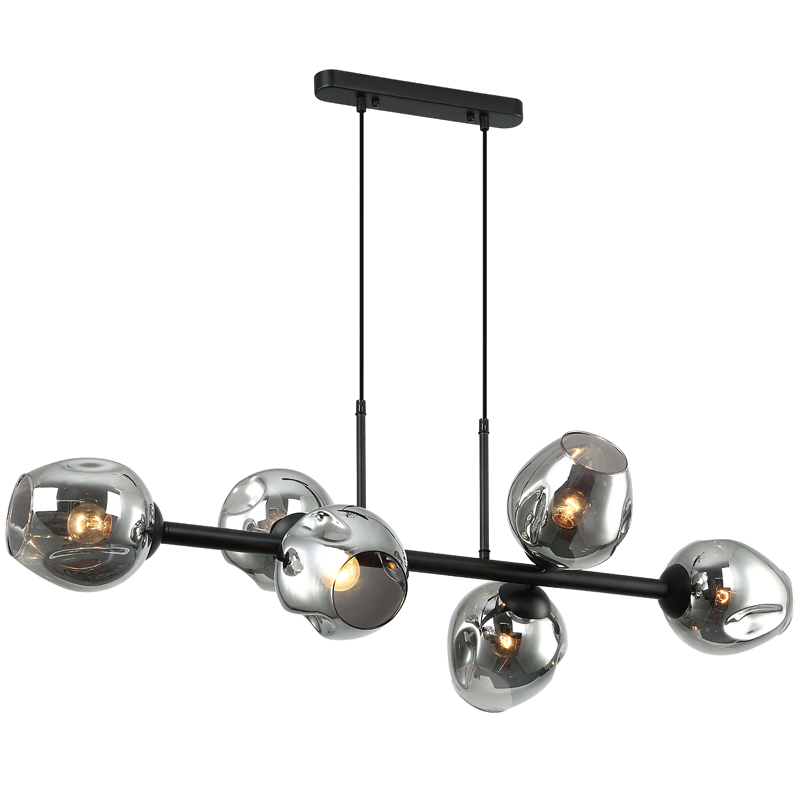 Люстра Branching Bubble Chandelier Line Gray Черный Серый (Gray) в Нижнем Новгороде | Loft Concept 