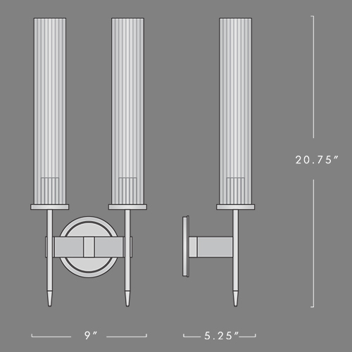 Бра Jonathan Browning ALOUETTE DOUBLE SCONCE в Нижнем Новгороде