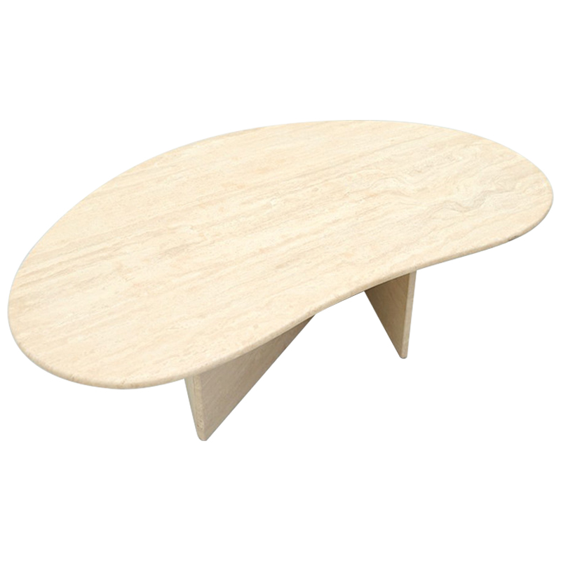 Кофейный стол Abi Travertine Coffee Table Бежевый Песочный в Нижнем Новгороде | Loft Concept 