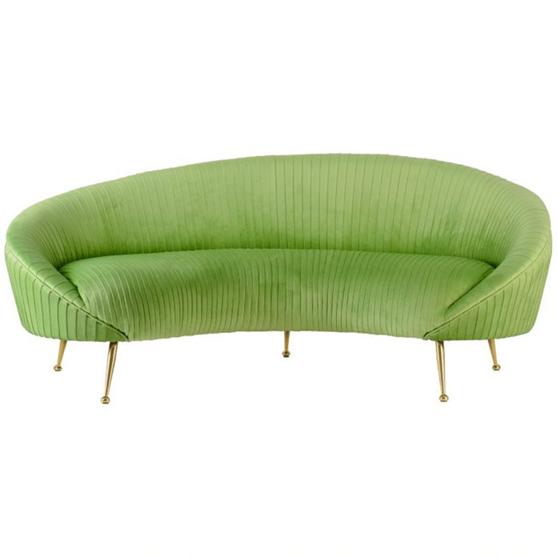 Диван Pebernat Lounge Sofa green Золотой Зеленый смок Прозрачный зеленый в Нижнем Новгороде | Loft Concept 