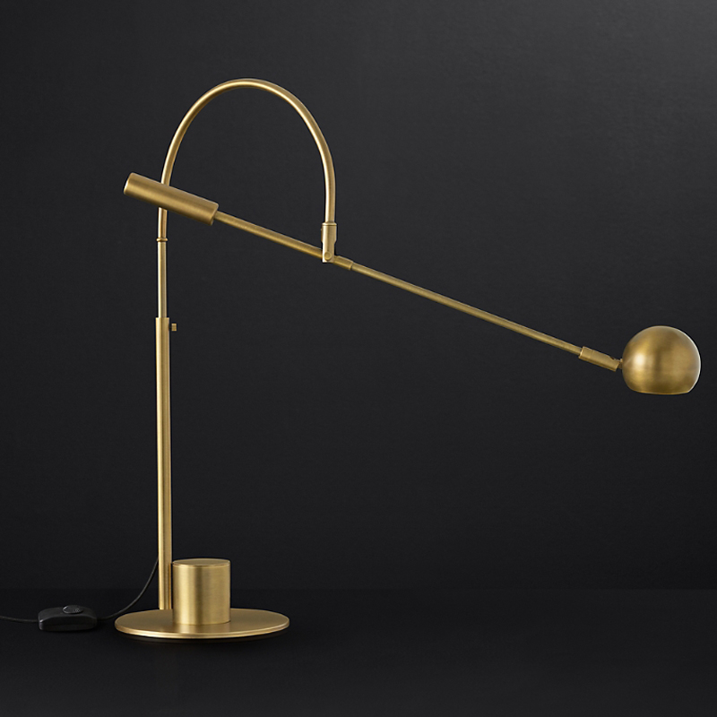 Настольная лампа Restoration Hardware ORBITER II desk lamp Brass Латунь в Нижнем Новгороде | Loft Concept 