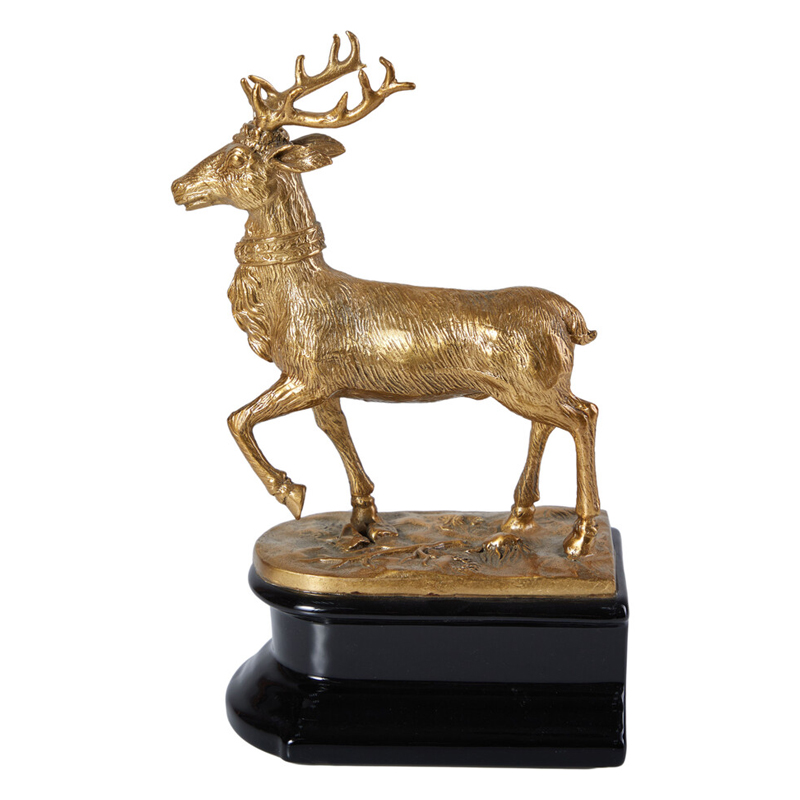 Держатель для книг в виде оленя из фарфора и бронзы Eden Garden porcelain and bronze Черный Бронза Держатель для книг в виде оленя из фарфора и бронзы Eden Garden porcelain and bronze Черный Бронза в Нижнем Новгороде | Loft Concept