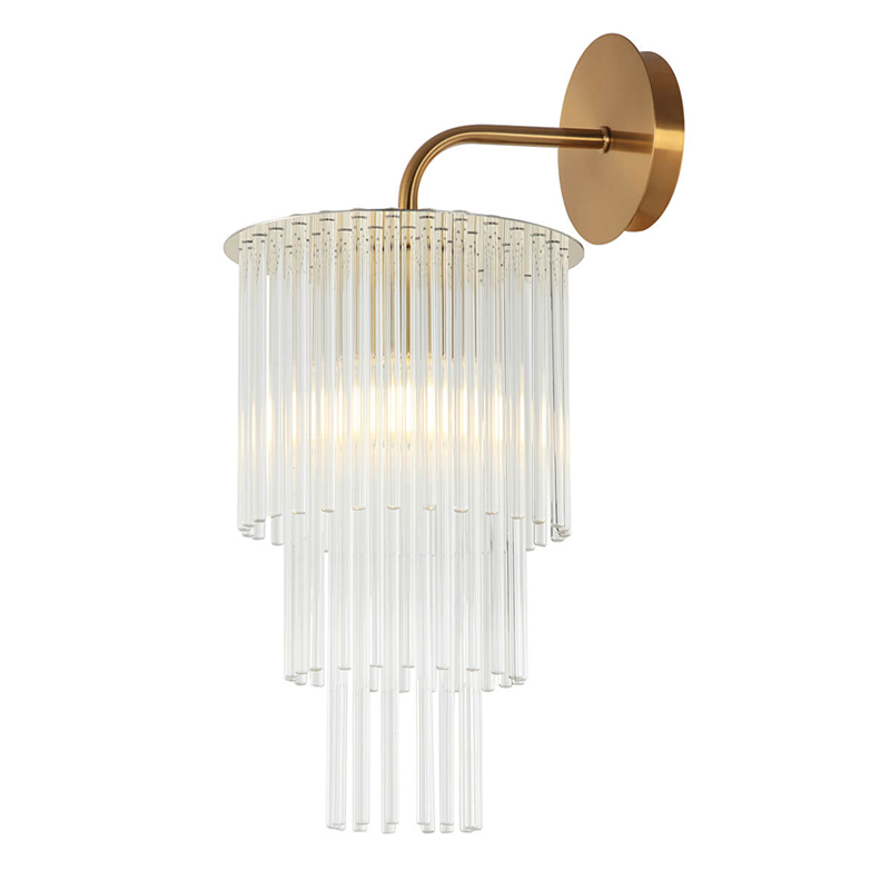 Бра Harrison Sconce gold Глянцевое золото Прозрачный в Нижнем Новгороде | Loft Concept 