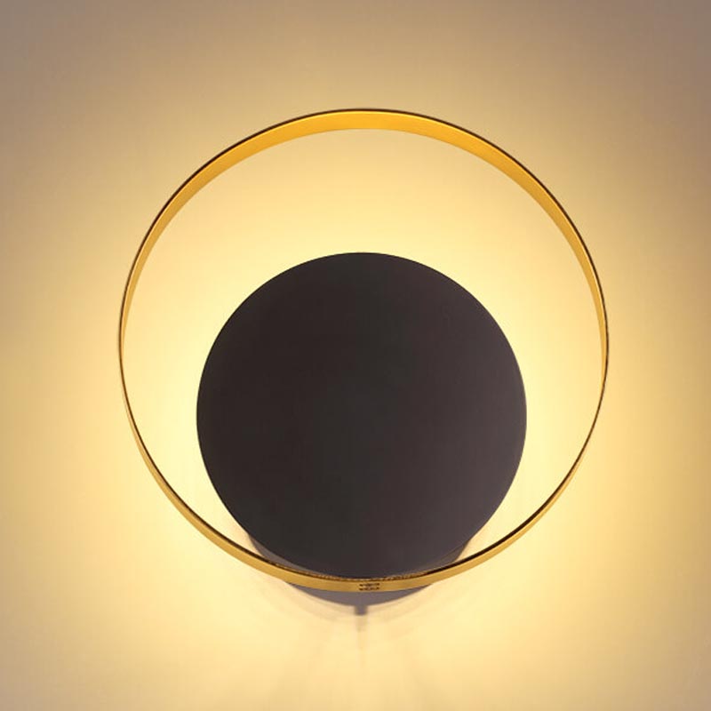 Бра Globo Ocular Sconce Circle Black Золотой Черный в Нижнем Новгороде | Loft Concept 