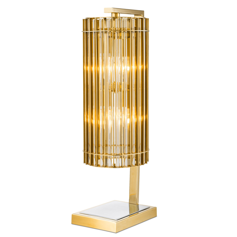 Настольная лампа Eichholtz Table Lamp Pimlico Gold Глянцевое золото Никель Золотой Шампань в Нижнем Новгороде | Loft Concept 