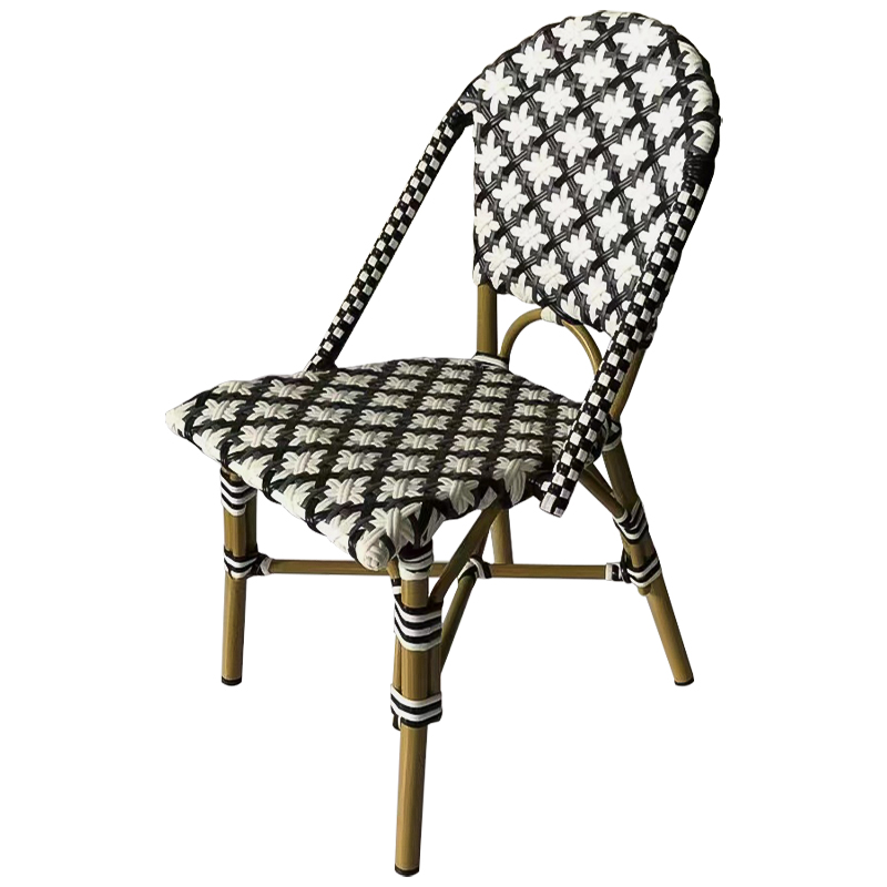 Стул ротанг Wicker Mathis Rattan Chair Черно-белый Древесина в Нижнем Новгороде | Loft Concept 