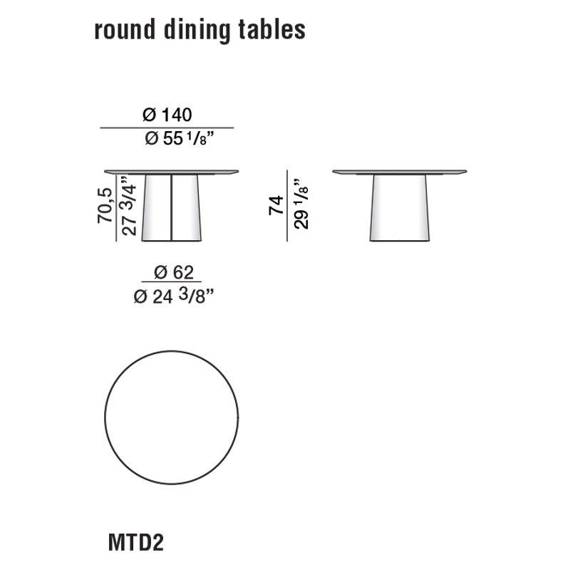 Дизайнерский круглый обеденный стол MATEO Dining Table в Нижнем Новгороде