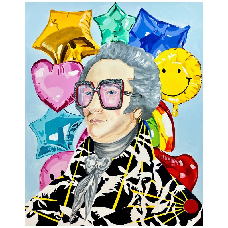 Картина Alexander Hamilton in Matisse Inspired Jacket on Mylar Balloons Мульти в Нижнем Новгороде | Loft Concept 