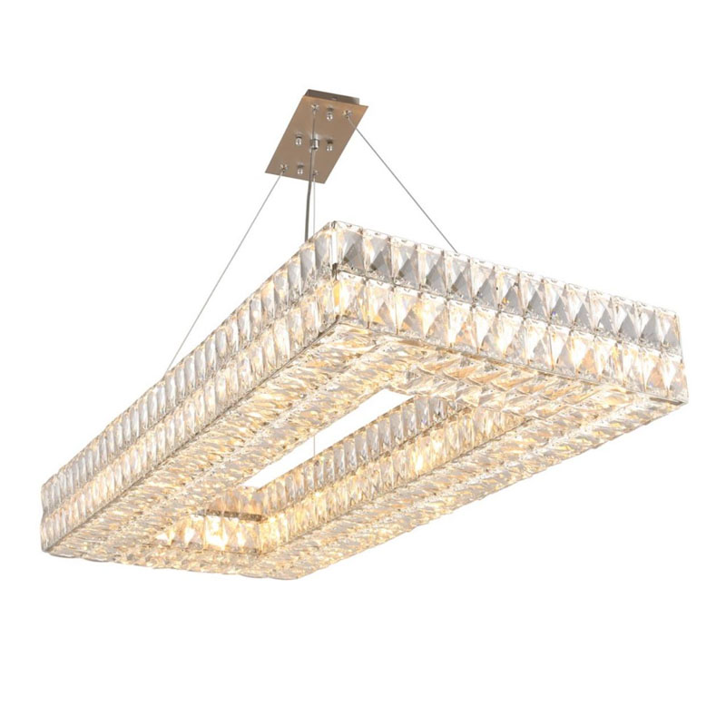 Люстра Crystal Regena Silver Rectangle Chandelier 100 Прозрачный Хром в Нижнем Новгороде | Loft Concept 