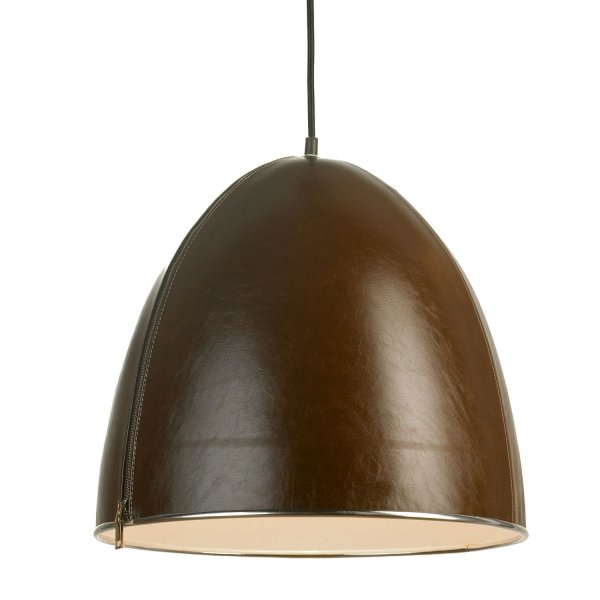 Подвесной светильник Leather Cone Brown Pendant  в Нижнем Новгороде | Loft Concept 