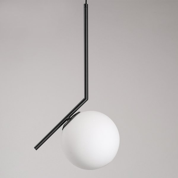 Светильник Flos IC Lighting Black Pendant Lamp Черный Белый в Нижнем Новгороде | Loft Concept 