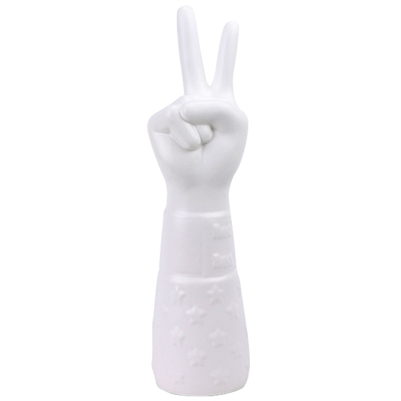 Статуэтка Jonathan Adler Peace Hand Sculpture Белый в Нижнем Новгороде | Loft Concept 