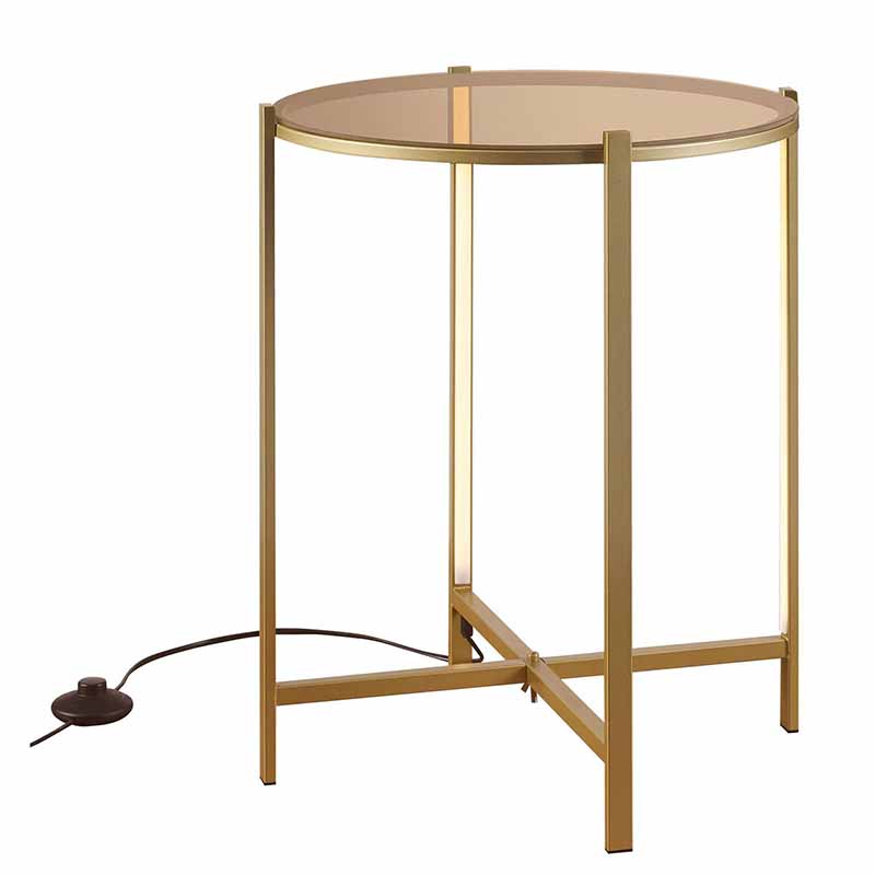 Приставной стол Galia Side Table Bronze LED Бронза в Нижнем Новгороде | Loft Concept 