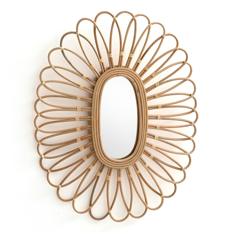 Зеркало Mirror Rattan Oval  в Нижнем Новгороде | Loft Concept 