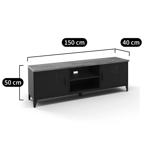 ТВ-тумба из металла и столешницей из массива дуба Metal Wood TV-Stand в Нижнем Новгороде