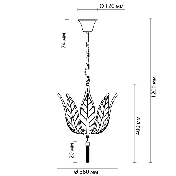 Люстра Glass Petals Chandelier 36 в Нижнем Новгороде