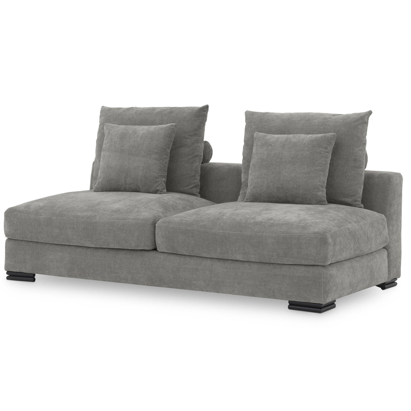 Диван Eichholtz Sofa Clifford 2-Seater grey Серый Черный в Нижнем Новгороде | Loft Concept 