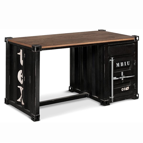 Письменный стол Metal & Oak Sea Container Desk Дуб темный в Нижнем Новгороде | Loft Concept 