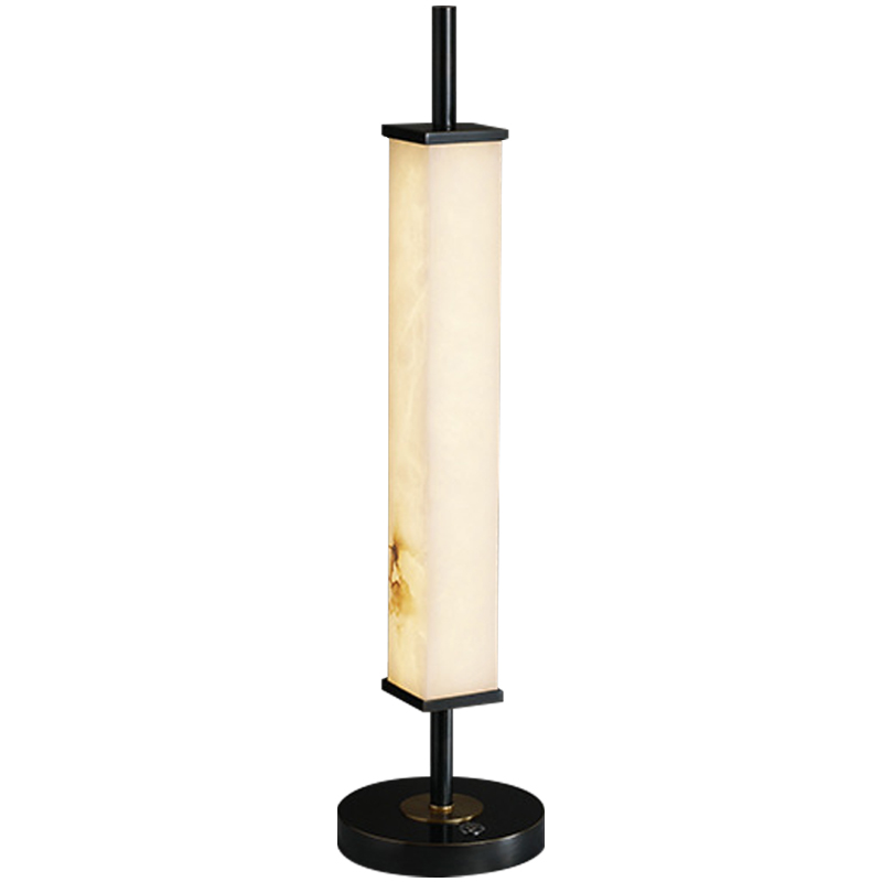 Настольная лампа Gaelle Modern Marble Table Lamp Темная медь Черный Белый Мрамор Bianco в Нижнем Новгороде | Loft Concept 