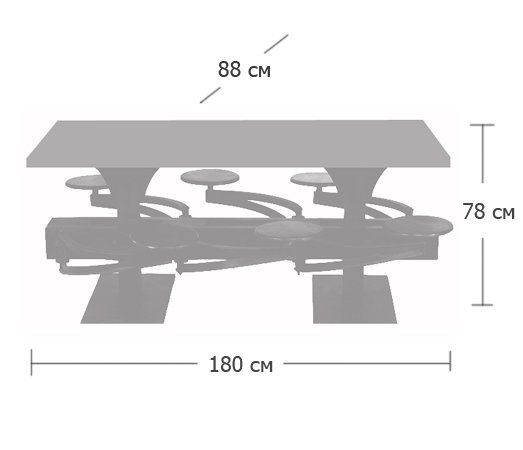 Обеденный стол Perrin Communal Table Loft в Нижнем Новгороде