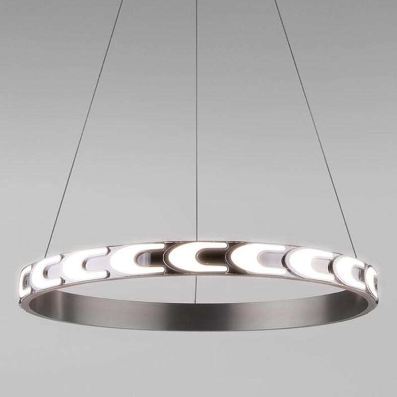 Люстра Maoris Ring Horizontal Chandelier D60 Никель Сатин в Нижнем Новгороде | Loft Concept 