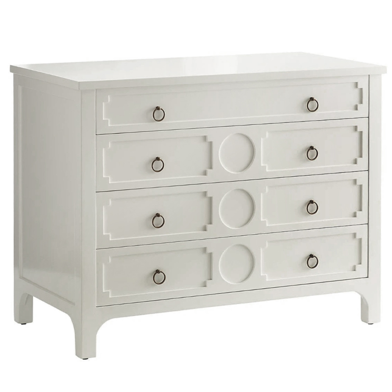 Комод с 4-мя ящиками Lawrence chest of drawers White Белый Белый в Нижнем Новгороде | Loft Concept 