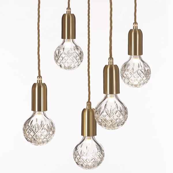 Подвесной светильник lee broom Ceare Crystal Bulb Chandelier Золотой в Нижнем Новгороде | Loft Concept 