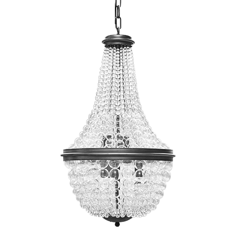 Люстра Bubble Blower Classic Chandeliers Графит Прозрачный в Нижнем Новгороде | Loft Concept 