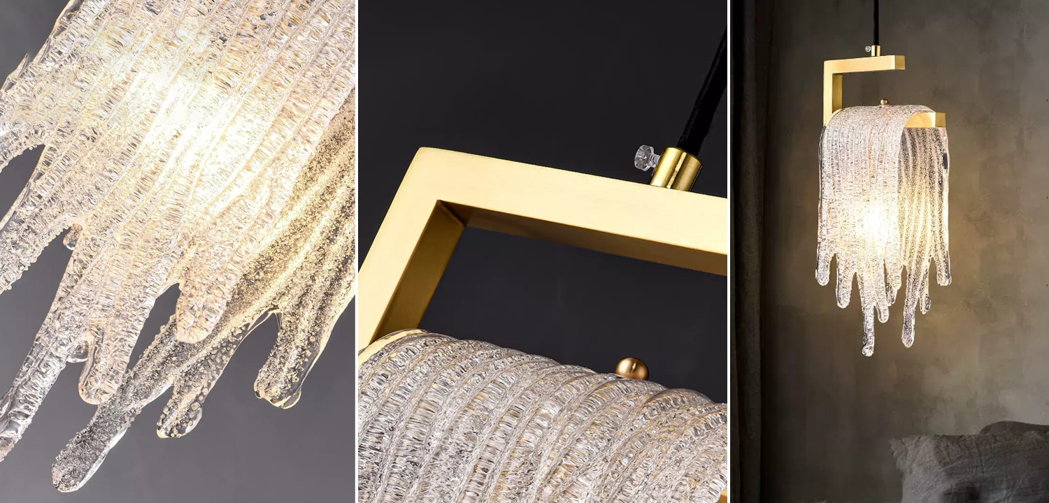 Подвесной светильник Fused Glass Hanging lamp - фото №1