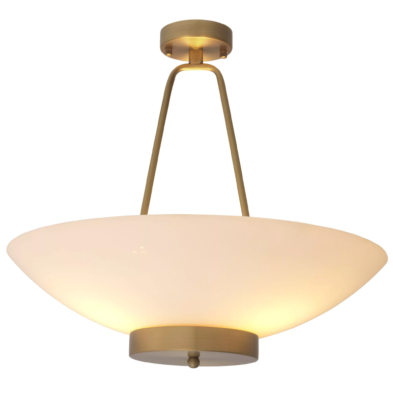 Люстра Eichholtz Ceiling Lamp Planeta Белый Латунь в Нижнем Новгороде | Loft Concept 