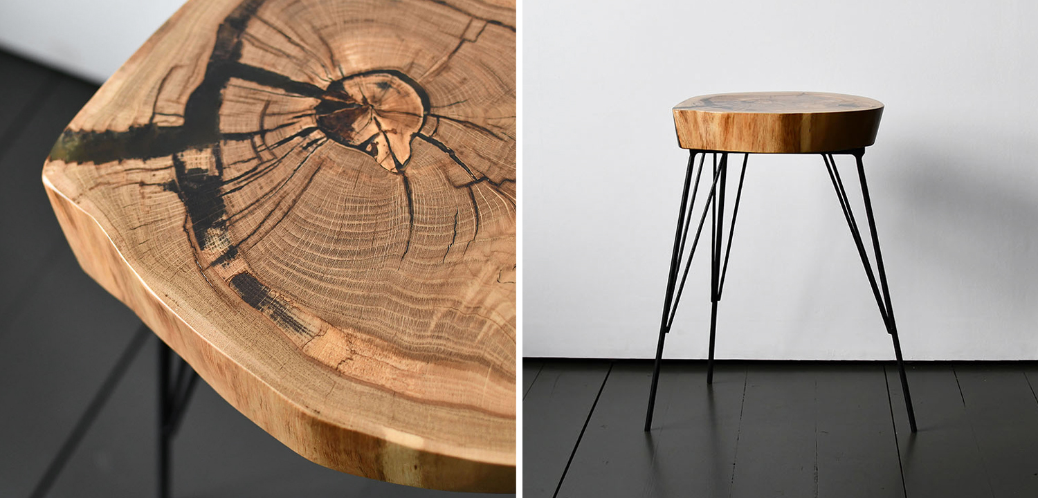 Приставной стол Kaylum Industrial Metal Rust Side Table - фото