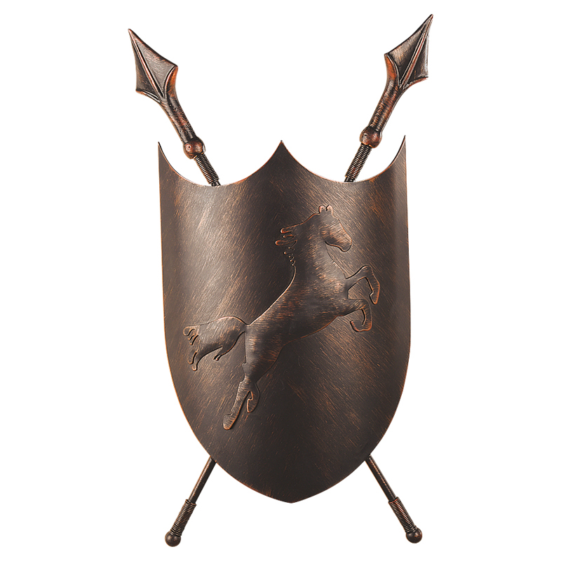 Бра Shield Horse Sconce Коричневый винтаж в Нижнем Новгороде | Loft Concept 