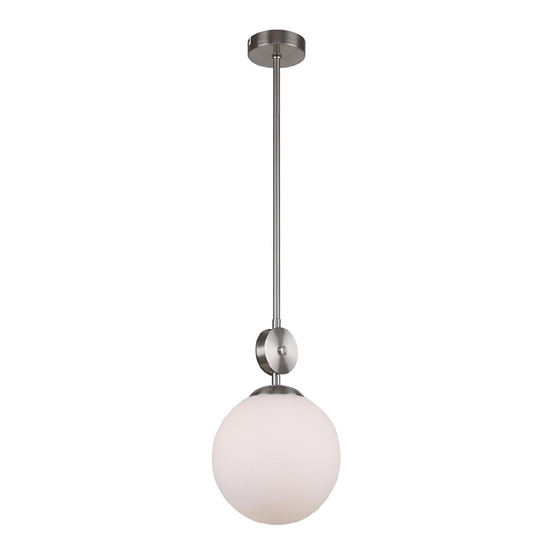 Подвесной светильник Kyran Nickel Hanging Lamp Никель Белый в Нижнем Новгороде | Loft Concept 