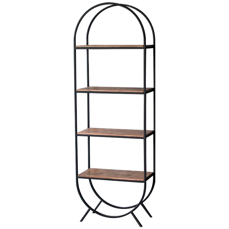 Стеллаж Lugo Industrial Metal Rust Black Rack Коричневый Черный в Нижнем Новгороде | Loft Concept 