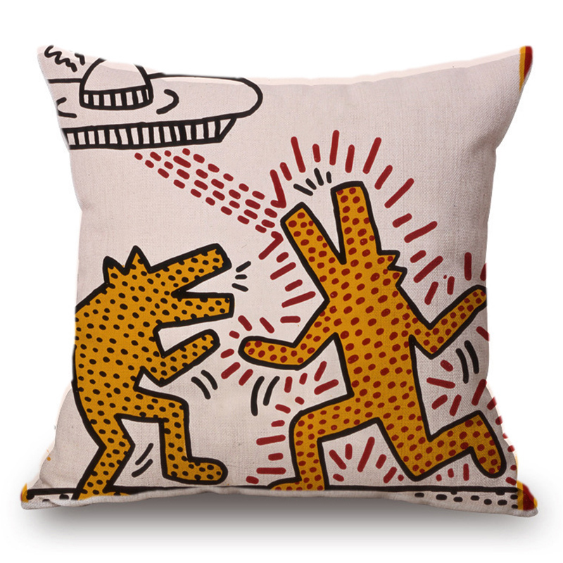 Подушка Keith Haring 9 Мульти в Нижнем Новгороде | Loft Concept 