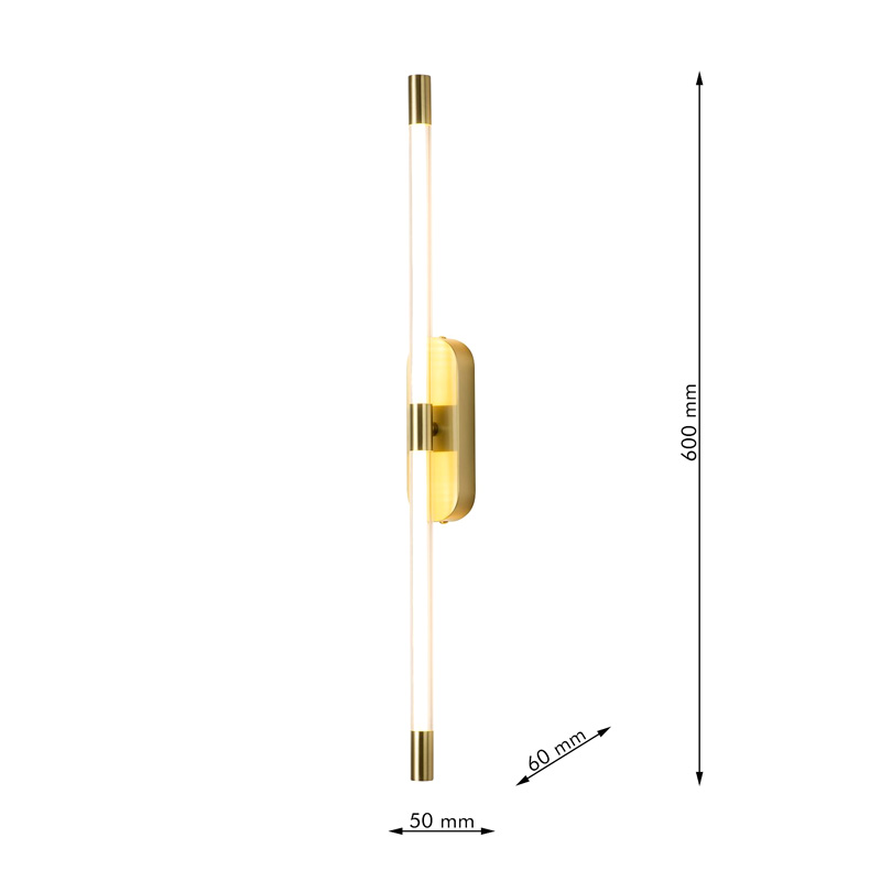 Бра Trumpet tube Double Золотое 60 см в Нижнем Новгороде