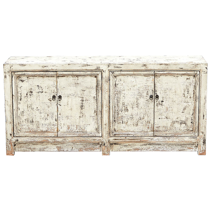 Комод в винтажном стиле с 4-мя дверцами Reynard Chest of Drawers Vintage Ivory ivory ( слоновая кость ) Древесина Коричневый винтаж в Нижнем Новгороде | Loft Concept 