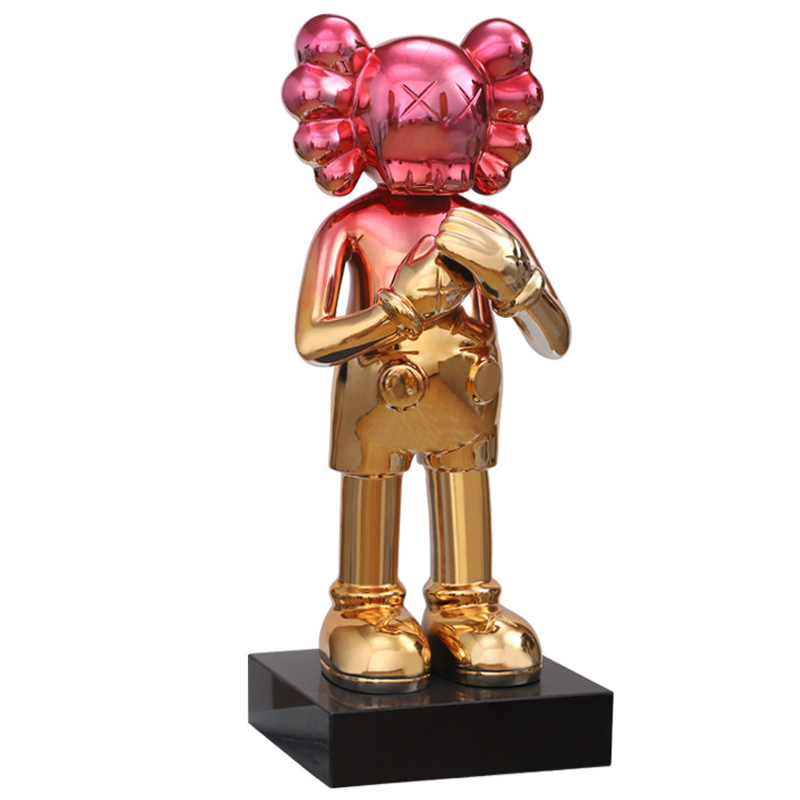 Статуэтка KAWS Gradient Gold Red on stand Золотой Красный в Нижнем Новгороде | Loft Concept 