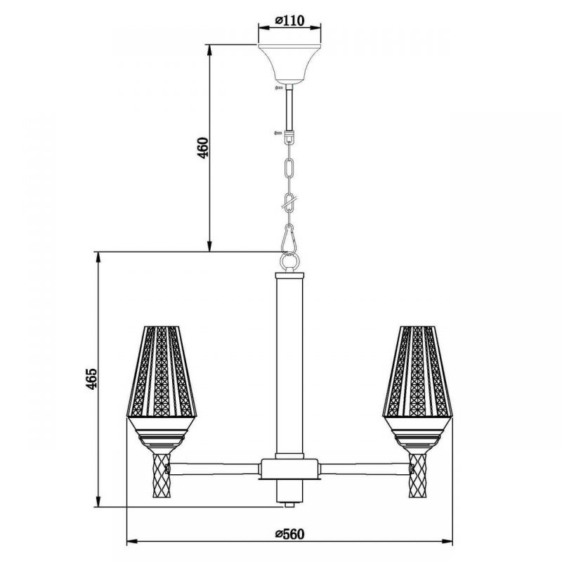 Люстра Ribbed Chandelier в Нижнем Новгороде