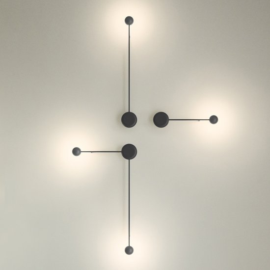 Бра Pin Wall Light black Белый в Нижнем Новгороде | Loft Concept 