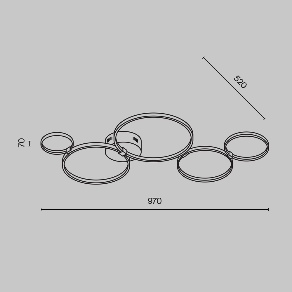 Потолочный светильник Olympia 3000-4000К 43Вт в Нижнем Новгороде