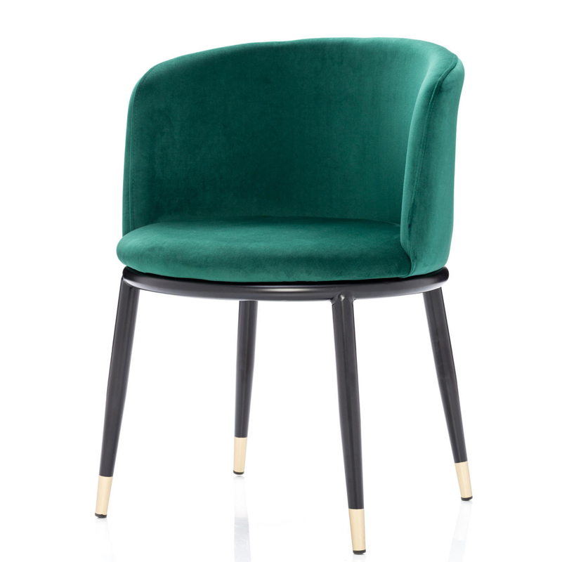 Стул Dining Chair Foucault Green Зеленый Черный Золотой в Нижнем Новгороде | Loft Concept 