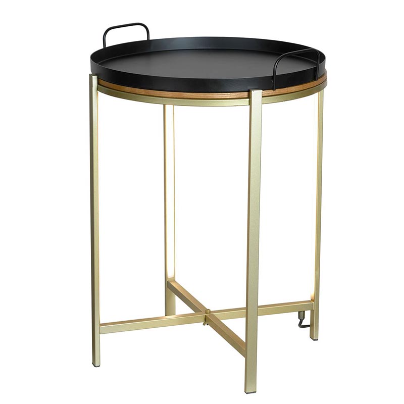 Приставной стол Nagib Side Table Bronze LED Бронза в Нижнем Новгороде | Loft Concept 