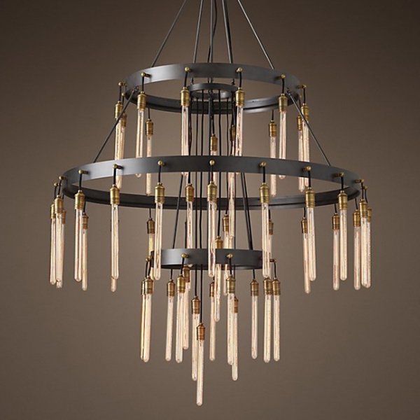 Люстра RH Axis Three-Tier Chandelier Черный в Нижнем Новгороде | Loft Concept 