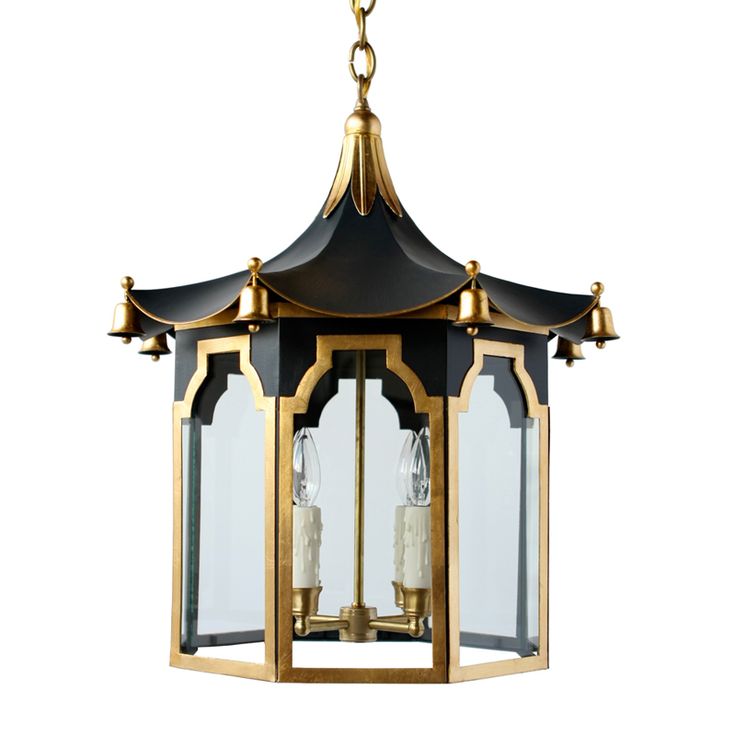 Люстра Pendant Lamp Chinese Pagoda Черный Золотой в Нижнем Новгороде | Loft Concept 